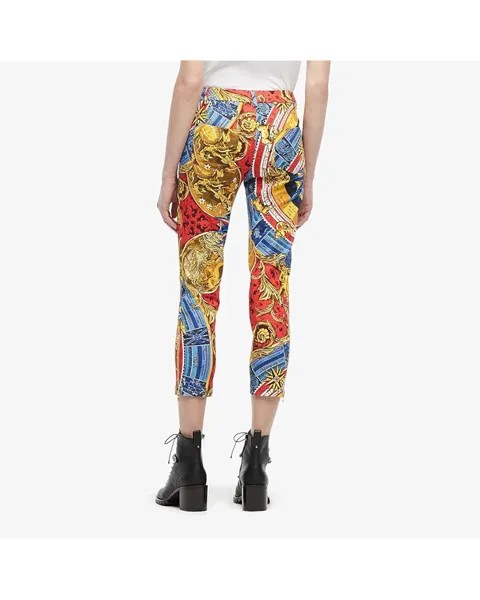 Брюки Moschino Printed Crop Pants, мульти