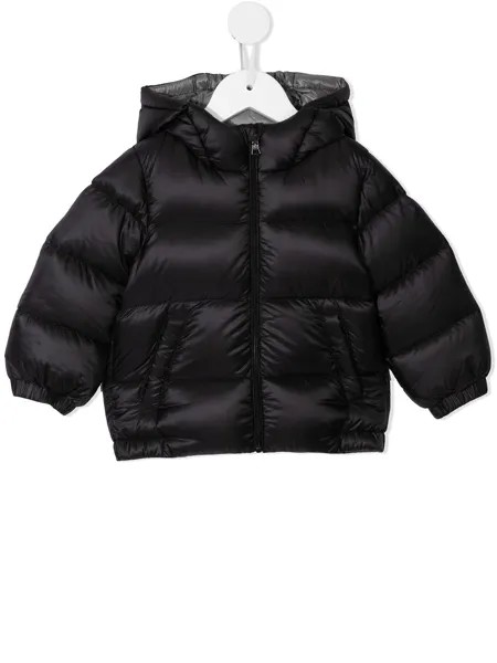 Moncler Enfant пуховик на молнии с капюшоном