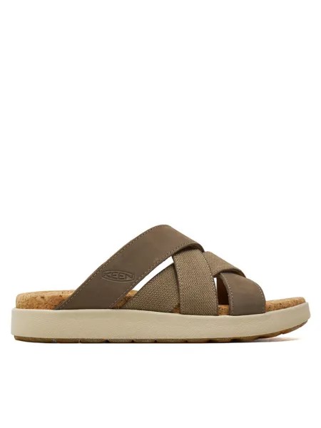 Тапочки Keen, коричневый