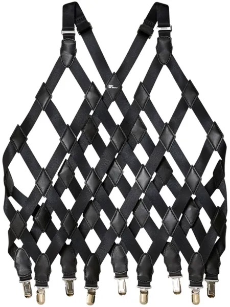 Noir Kei Ninomiya укороченный топ с перекрестными бретелями, черный
