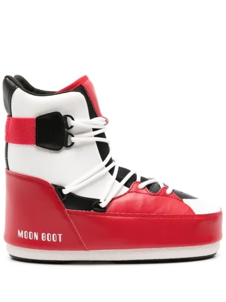 Moon Boot ботинки Snowboard на шнуровке, красный