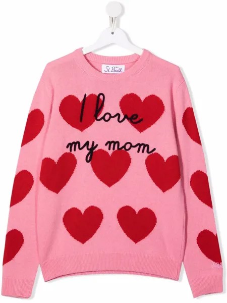 MC2 Saint Barth Kids джемпер с вышивкой I Love Mom