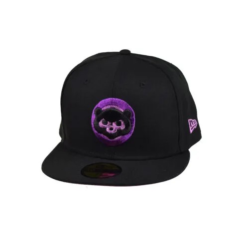 Мужская кепка New Era Chicago Cubs Metallic Pop 59Fifty черно-фиолетовая