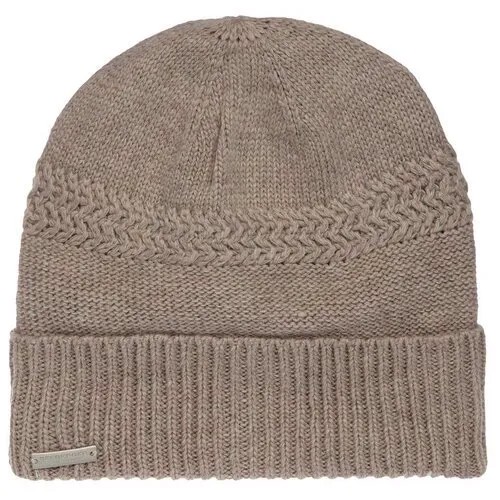 Шапка вязаная SEEBERGER арт. 18298-0 TURN-UP BEANIE (песочный), Размер: UNI