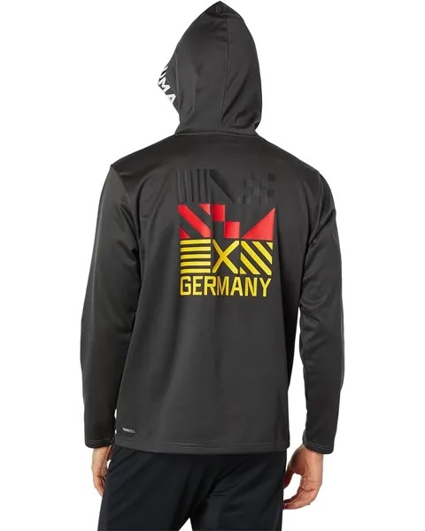 Худи PUMA FTBL Core Fan Fleece, цвет Dark Gray Heather/Puma White