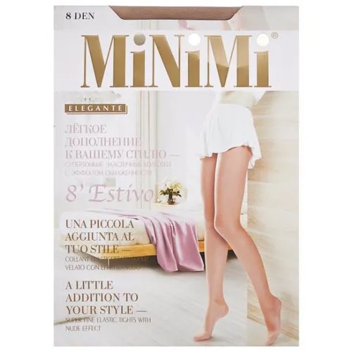 Колготки MiNiMi Estivo (Nudo) 8 den, размер 3-M, caramello (бежевый)