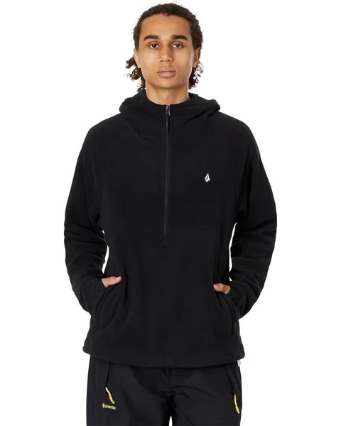 Куртка Volcom Snow Polar Fleece Hooded 1/2 Zip, черный