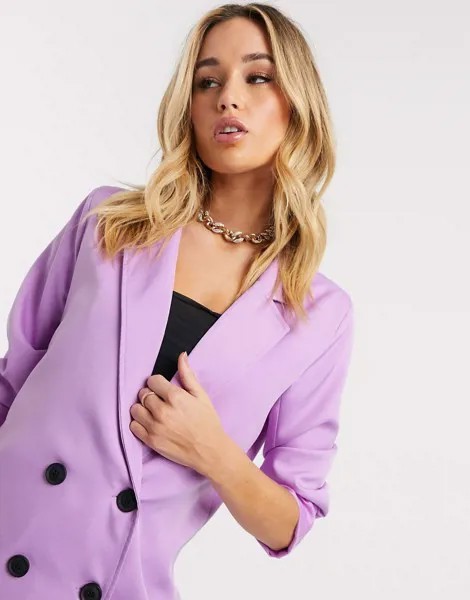 Пиджак от комплекта в стиле oversized от Public Desire-Фиолетовый