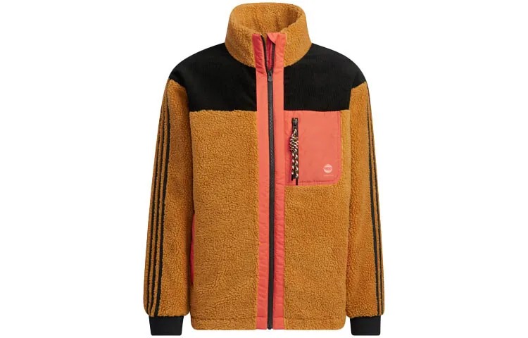 Стеганая куртка унисекс коричневая Adidas Neo, коричневый