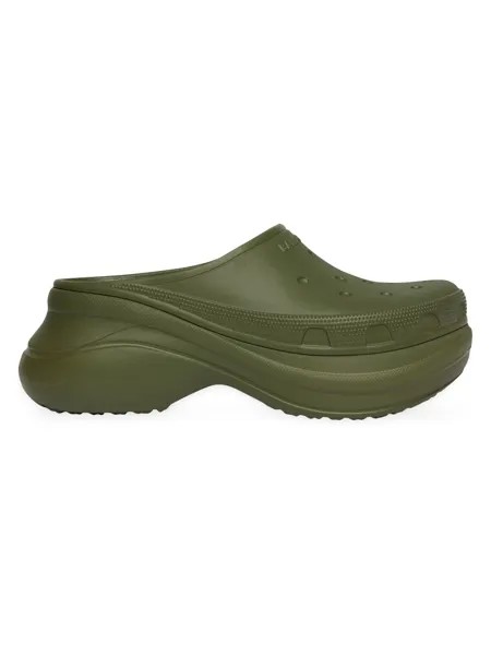 Мюли Crocs Balenciaga, зеленый