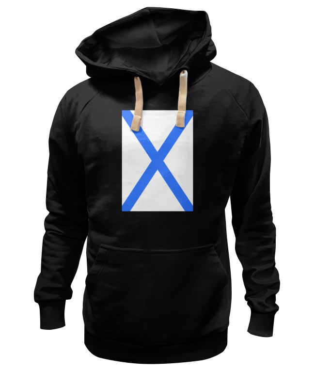 Худи унисекс Printio Андреевский флаг черное 2XL