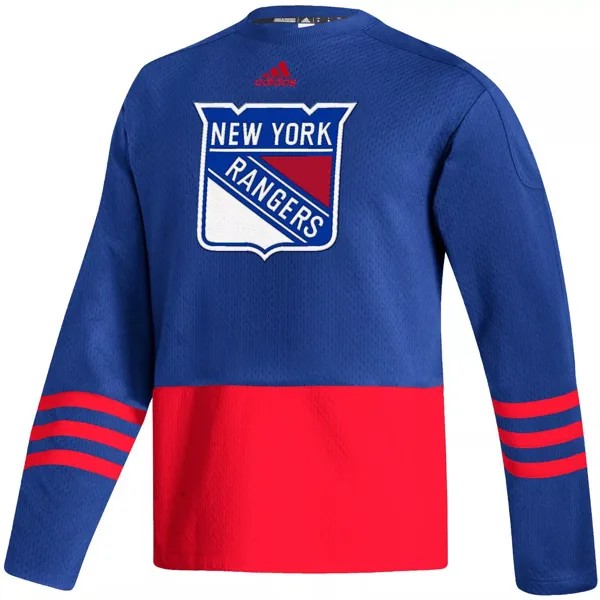 Мужской пуловер-свитер с логотипом Royal New York Rangers AEROREADY adidas
