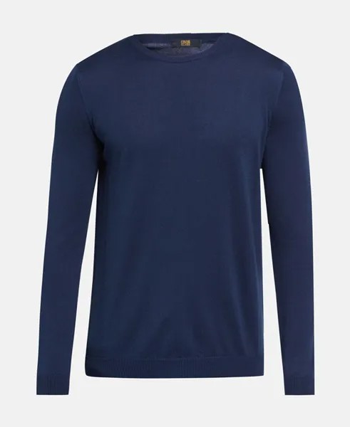 Вязаный шелковый джемпер Cavalli Class, цвет Royal Blue