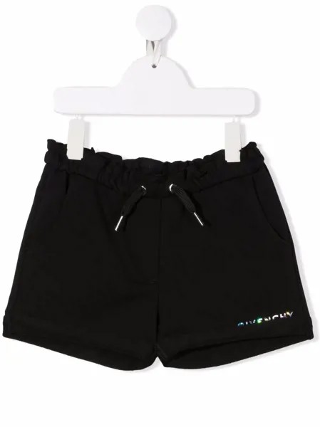 Givenchy Kids шорты с кулиской и логотипом