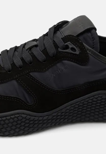 Низкие кеды Lace Up Mix Calvin Klein, черный