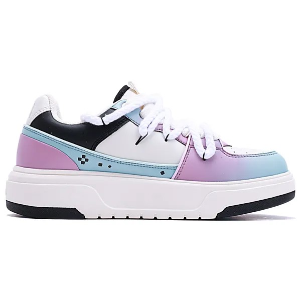 Кроссовки MLB Chunky Liner Skateboarding Shoes Unisex Low-top White/Bright Concord/True Red/Black, красный