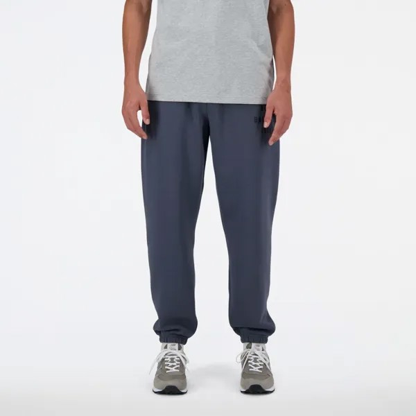 Свободные брюки New Balance ICONIC COLLEGIATE FLEECE JOGGER, темно-синий