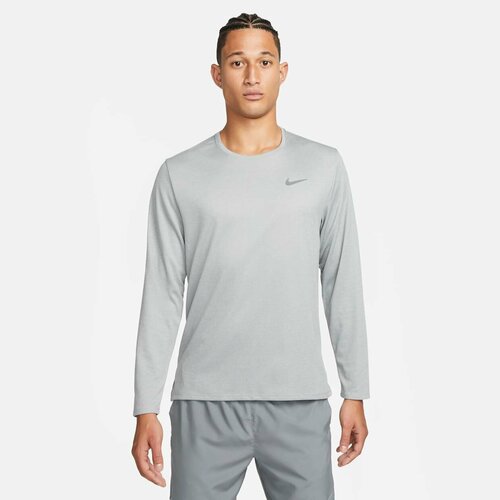 Лонгслив спортивный NIKE M NK DF UV MILER TOP LS, размер 2XL, , серый