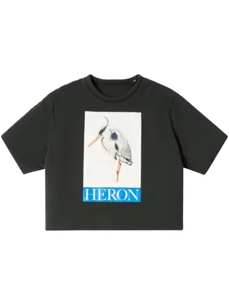 Heron Preston футболка с принтом и логотипом, черный
