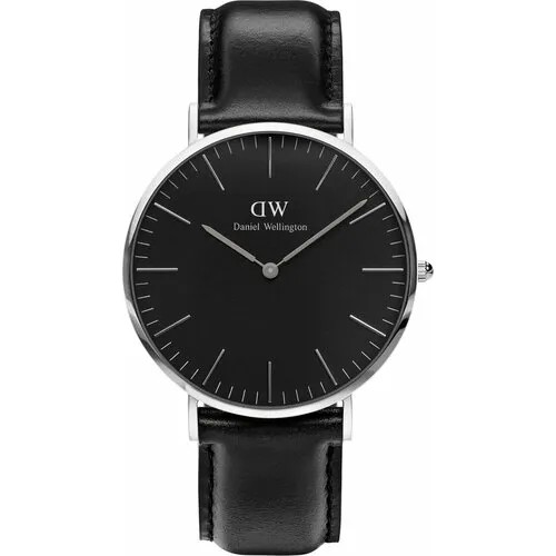 Наручные часы Daniel Wellington, серебряный, черный