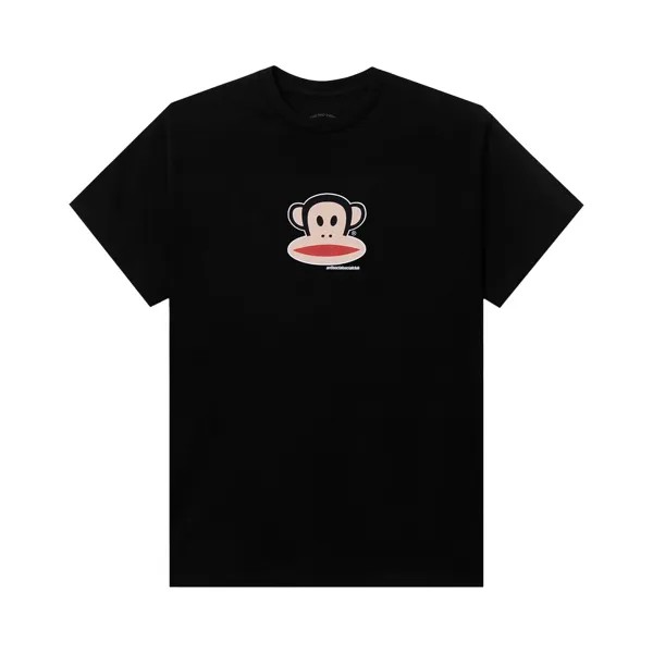 Футболка Anti Social Social Club Kids x Paul Frank с логотипом, черная