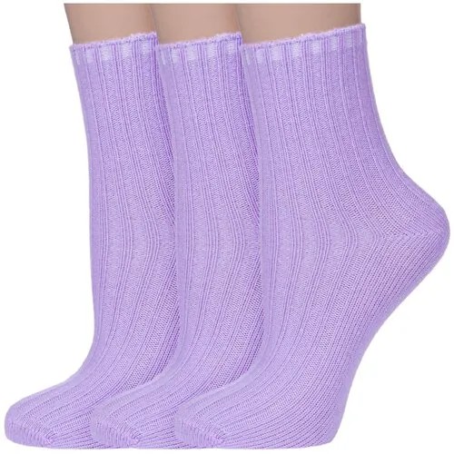 Носки RuSocks 3 пары, размер 14-16, фиолетовый