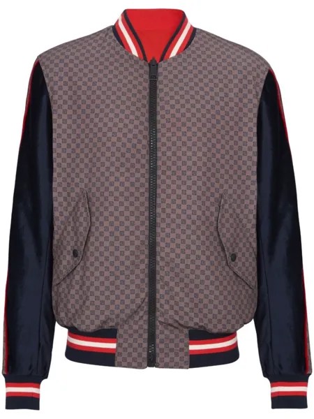 Balmain бомбер с монограммой PB, фиолетовый