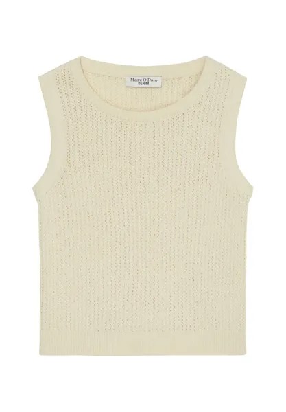 Вязаный свитер ÄRMELLOSER RELAXED AUS ORGANIC Marc O'Polo DENIM, кремовый
