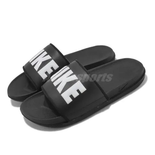 Nike Wmns Offcourt Slide Черно-белые женские сандалии унисекс Тапочки BQ4632-010