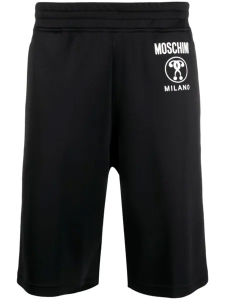 Moschino спортивные шорты с логотипом, черный