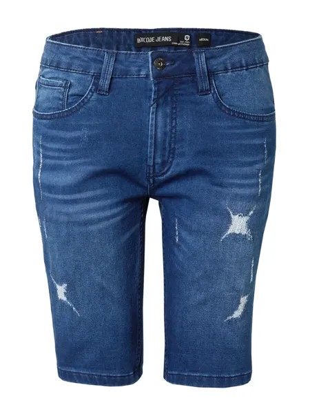 Джинсы узкого кроя Indicode Jeans, синий джинсовый