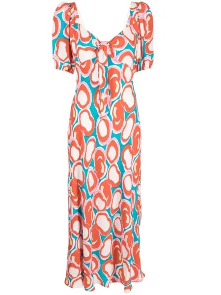 Diane Von Furstenberg платье миди Teagan, белый
