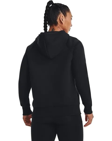 Худи Under Armour Rival Fleece Hoodie, черный/белый