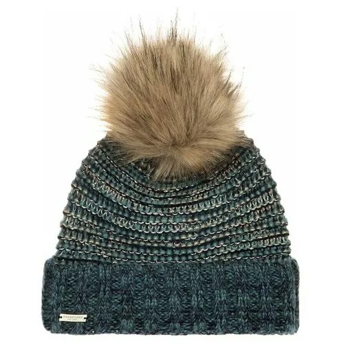 Шапка SEEBERGER арт. 18242-1 POMPOM BEANIE (синий / песочный), размер ONE