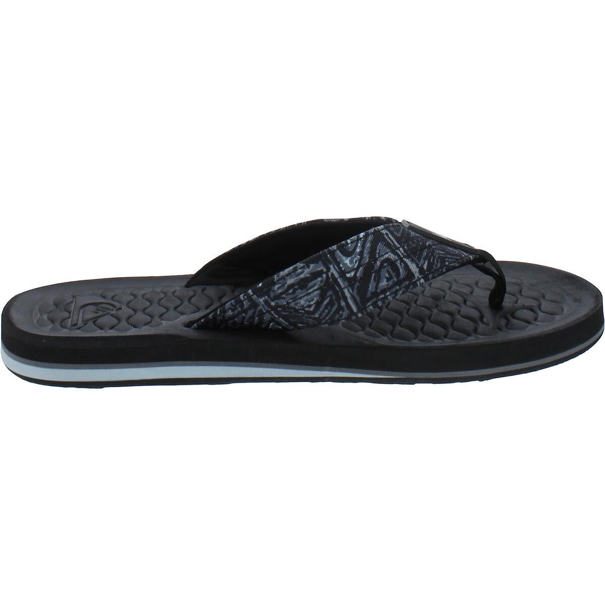 Мужские шлепанцы Lanai с мягкой стелькой и носком Quiksilver, цвет Black Multi