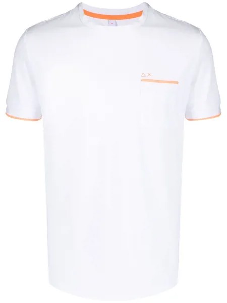 Sun 68 футболка с контрастной окантовкой