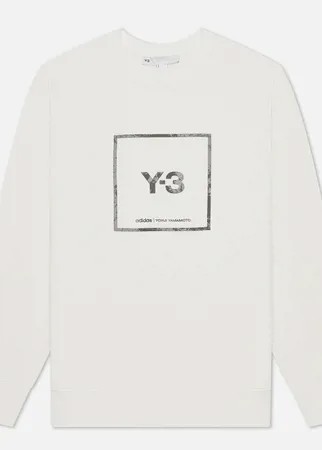 Мужская толстовка Y-3 Square Label Graphic Crew Neck, цвет белый, размер L