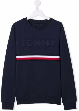 Tommy Hilfiger Junior толстовка с тисненым логотипом