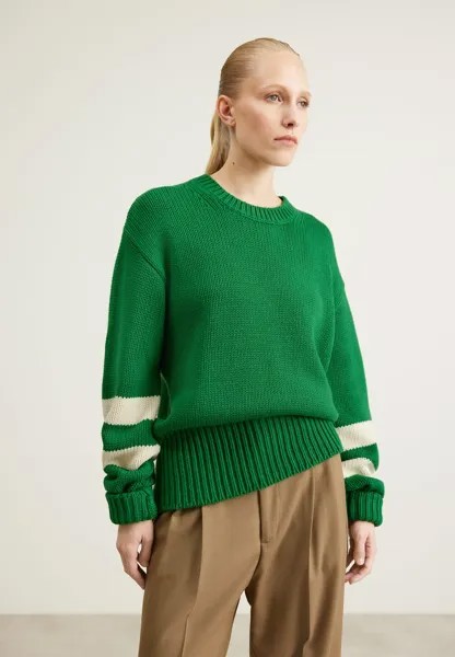 Свитшот GANT BLOCK STRIPED C-NECK, цвет lavish green