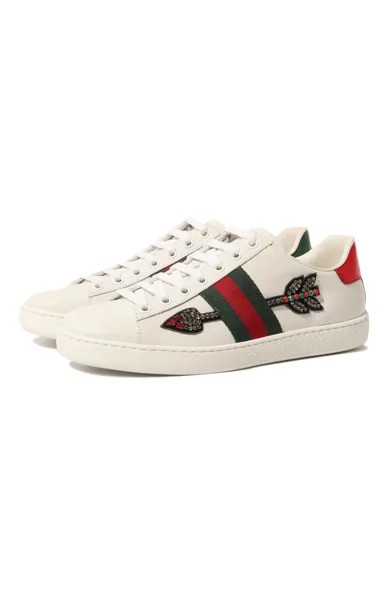 Кожаные кеды New Ace Gucci