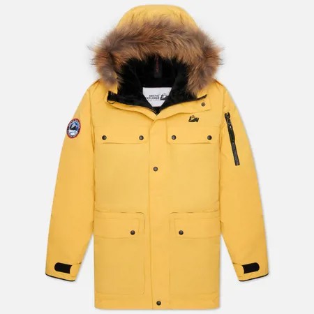 Мужская куртка парка Arctic Explorer Polus, цвет жёлтый, размер 46