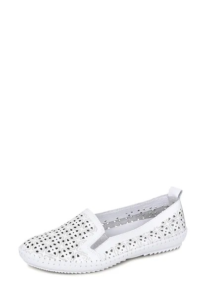 Мокасины женские Alessio Nesca EFJWF1-20B104L белые 39 RU
