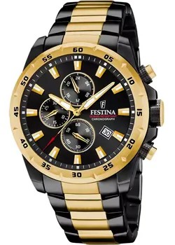 Fashion наручные  мужские часы Festina F20563.1. Коллекция Timeless Chronograph