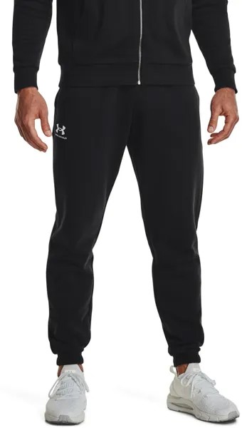 Спортивные брюки мужские Under Armour UA Essential Fleece Jogger-BLK черные SM