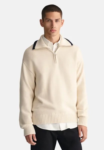 Джемпер Plain Half-Zip GANT, цвет cream