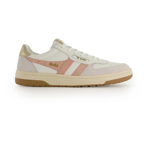 Кроссовки Gola Women's Hawk, цвет White/Pearl Pink/Gold