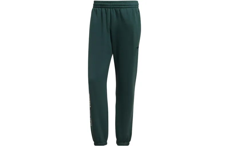 Трикотажные спортивные штаны мужские зеленые Adidas Originals, зеленый