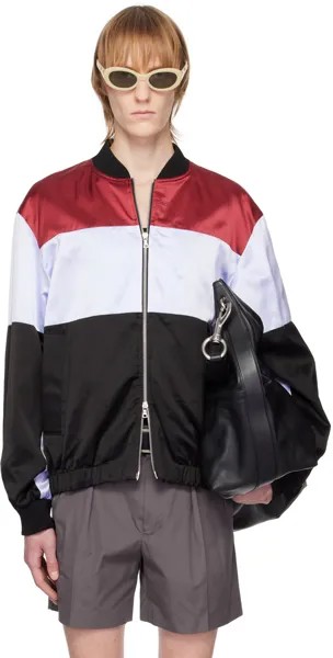 Разноцветный бомбер со вставками Dries Van Noten