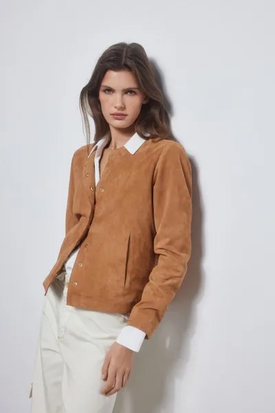 Замшевая куртка Pedro del Hierro, коричневый