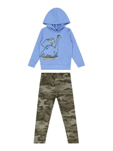 Тренировочный костюм Carters, голубой/хаки/оливковый